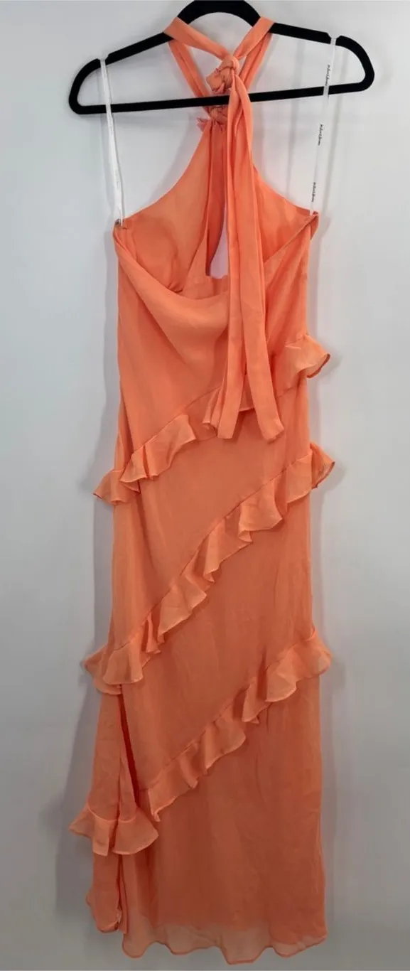 For Love and Lemons Kamory Ruffle Halterneck Maxi Dress - Image 2