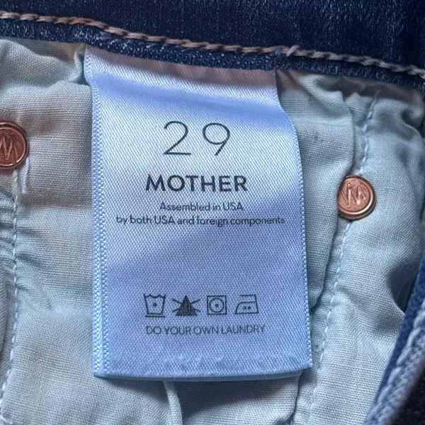 Mother the Insider Crop Step Fray Jeans in Wish Upon A Star Wash - size 29 - Image 5