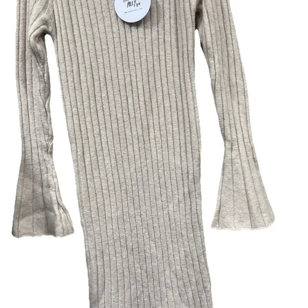 Princess Polly Super Maxi Sweater Body Con Mermaid Dress Ribbed Knit Medium/Large - Image 2