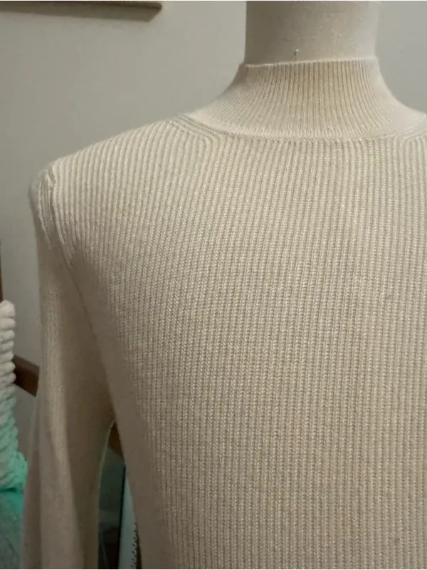 Abercrombie & Fitch Mockneck Open Back Knit Sweater Bodysuit - Image 3