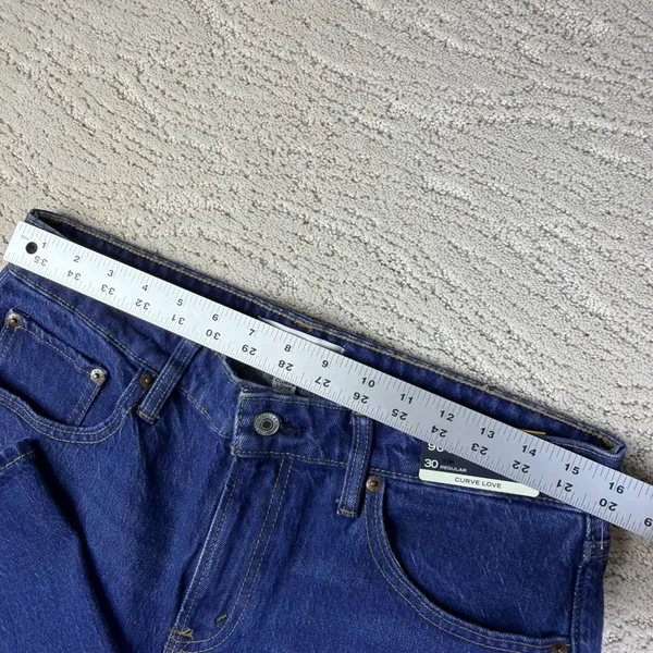 Women's NEW Abercrombie & Fitch Size 30 90s Straight Mid Rise Curve Love Jeans - Image 5