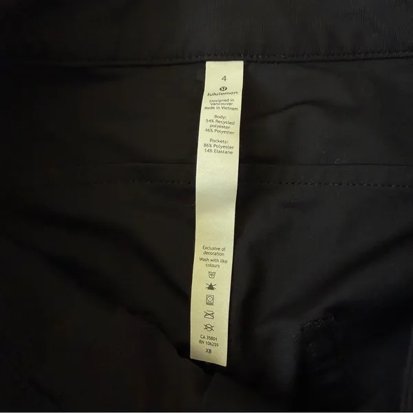Lululemon City Sleek High Rise Black Work Pant Trouser Size 4 - Image 5