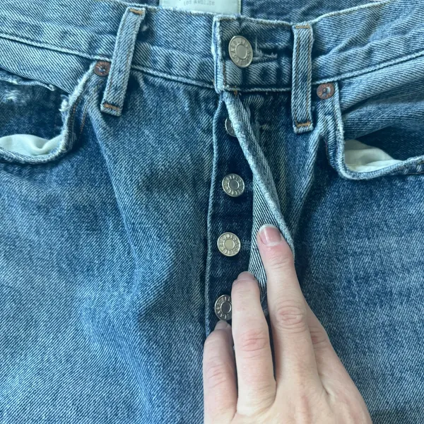 AGOLDE Lana Straight Jeans Ripped Distressed - Image 6