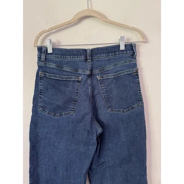 Madewell The Wide Leg Jeans Women’s Size 28 Petite Medium Blue Wash Stretch - Image 4