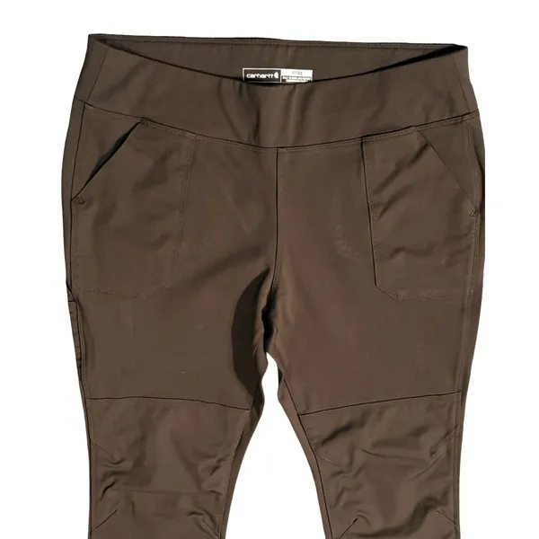 Carhartt Utility Leggings Womens XL Brown Force Midweight Outdoor Stretch Rugged - Image 9