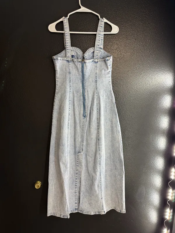 Lucky and Blessed Denim maxi dress - Image 2
