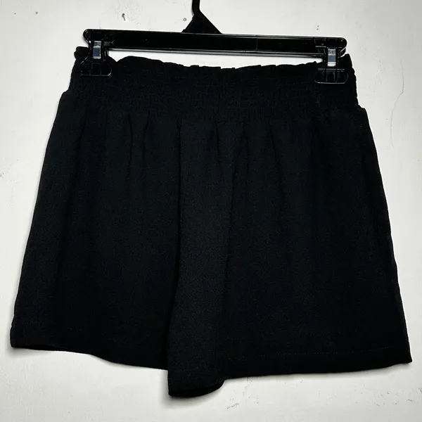 1. State‎ Black Smocked Waist Wide Leg Shorts XS Polyester Dressy Casual - Image 2