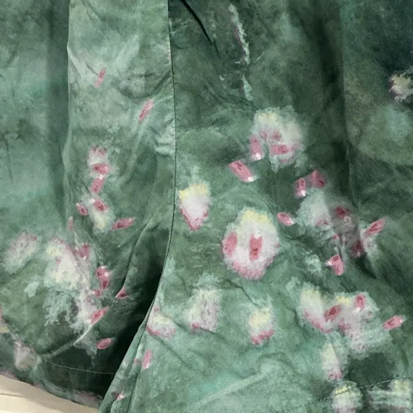 Sweaty Betty Green and Pink Tie-Dye Athletic Shorts - Image 5