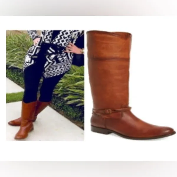 Frye Karen Scott Women's Brown Leather Riding Boots - Image 3