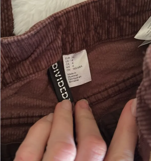 Divided H&M Pants brown curduroy - Image 2