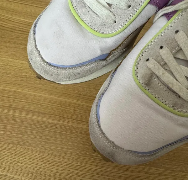Zara Color Block Athletic Sneakers Purple Blue Beige Size 39 (8) Workout Relax - Image 4