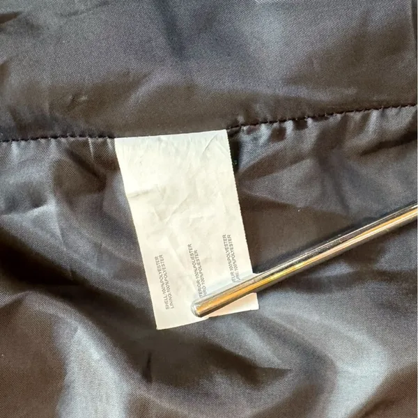 Nautica Black Raincoat Jacket Women’s Small Lightweight Hidden Button Lined Coat - Image 10
