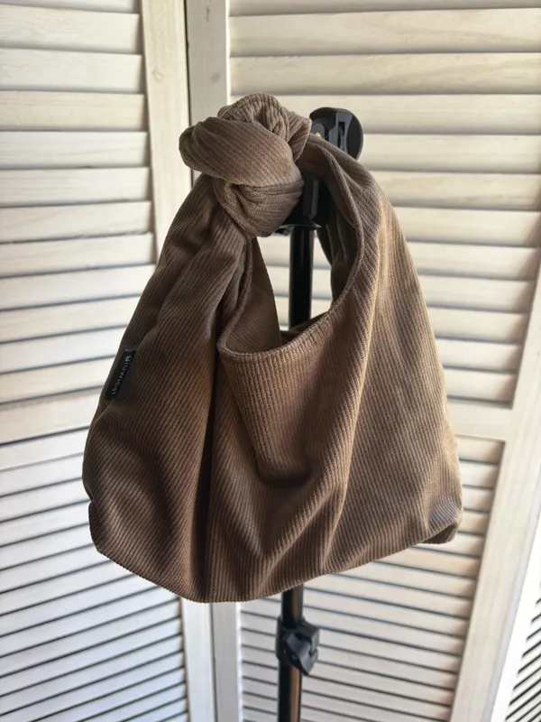 Glowiest Brown Corduroy Bag - Image 2