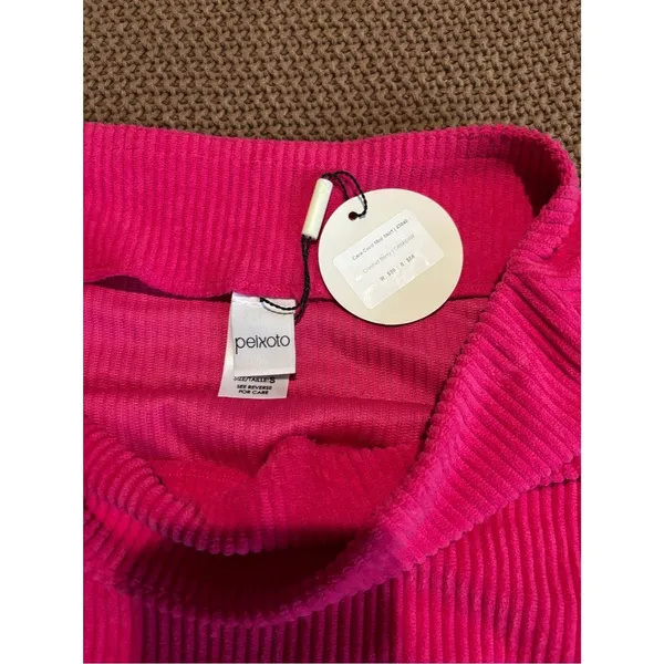 Peixoto Cria Cord Mini Skirt - Hot Pink - Image 4