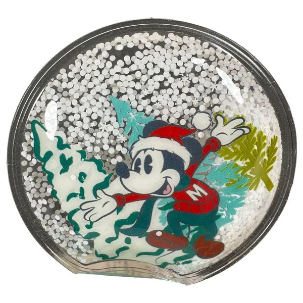 Disney Parks Japan Holiday Winter Snow Globe Minnie Mickey Headband Ears NEW - Image 4