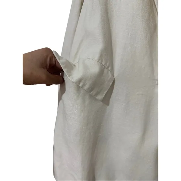 Aritzia Wilfred Linen Blazer Cream White Size 6 Summer Vacation‎ - Image 8