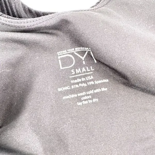 DYI‎ crop top bra black ribbed size small - Image 5