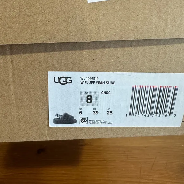UGG Gray FLUFF  YEAH SLIDE - Image 7