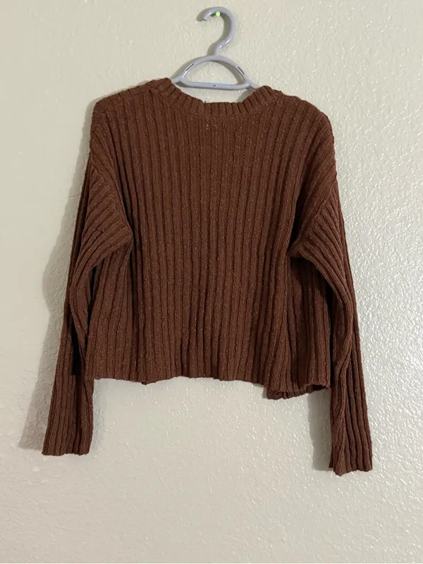 American Eagle Cropped Cardigan Sweater XS - Image 6
