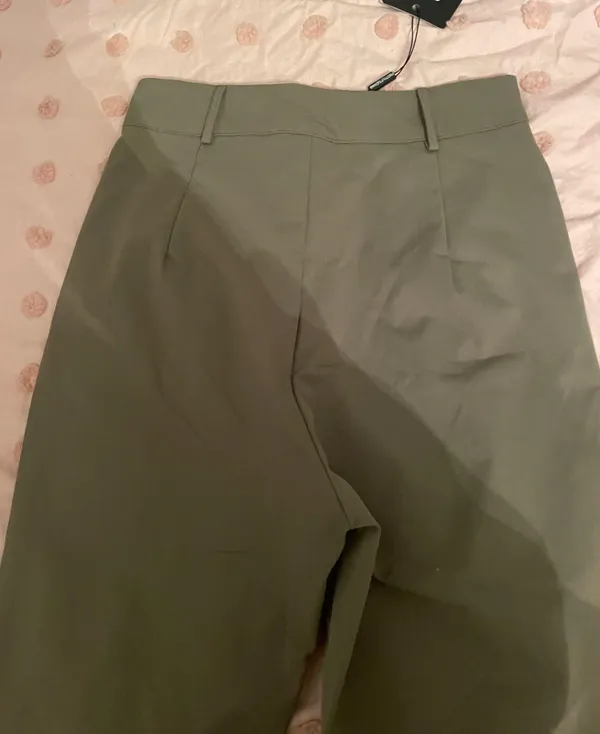 Pretty Little Thing High Waisted Waisted Flared Trousers - Image 5