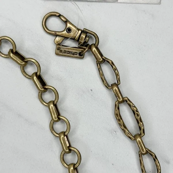 Chico's Free Spirit Gold Tone Chain Belt Medium/Large (M/L) ✨ - Image 4