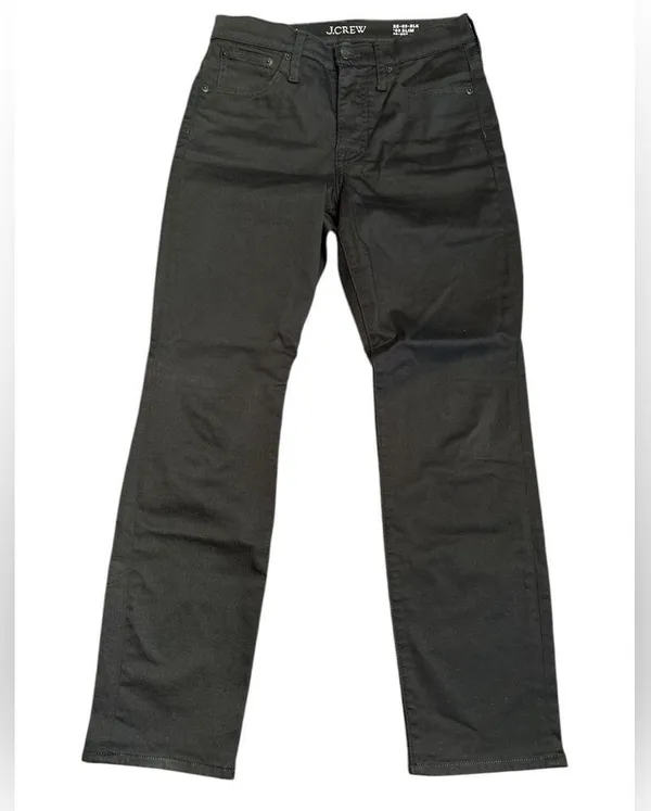 J. Crew Women’s Mid-rise slim jean in 2003 super-stretch black Size 26 NWOT Flaw - Image 4