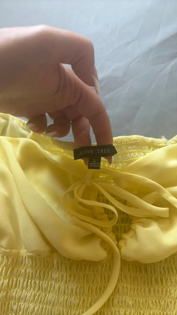 Love Tree Butter yellow blouse - Image 4