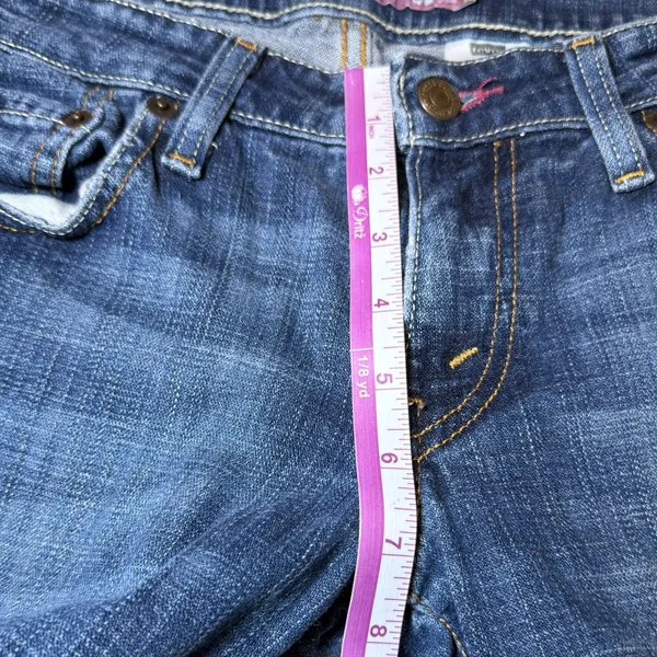 Levis Womens Size 9M Superlow 524 Jeans Bootcut Flare Low Rise Blue Denim - Image 10