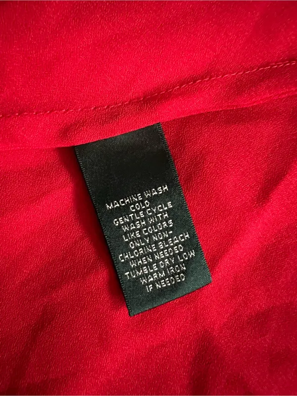 Women’s Lauren Ralph Lauren Red Slip Dress Camisole Classic Silky Nightwear 16 - Image 4