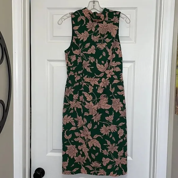 Lulu’s Carriage Tour Pink and Green Floral Print Sleeveless Dress - Image 3