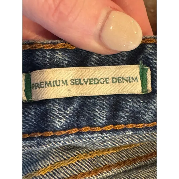 Zara Woman‎ Shorts Women 4 Blue Premium Selvedge Denim Distressed Jean Shorts - Image 9