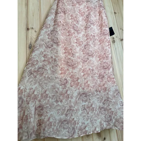 NWT Lulus Cherished Sweetheart Dusty Pink Floral Bustier Midi Dress Resort Sz M - Image 5