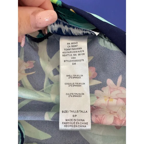 Tommy Bahama Floral Cover Up Skirt Womens Small Flowy‎ Tropical Beach Resort - Image 8