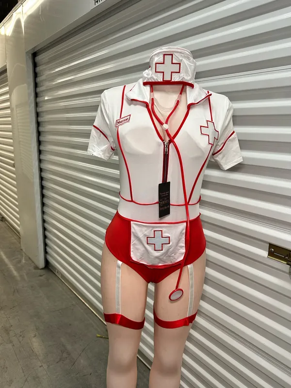 Nurse costume (different sizes Red Size undefined - Image 5