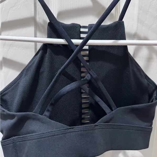 Nike Women's Dri-FIT Indy Rainbow Ladder Sports Bra‎ Black XS NWOT - Image 2