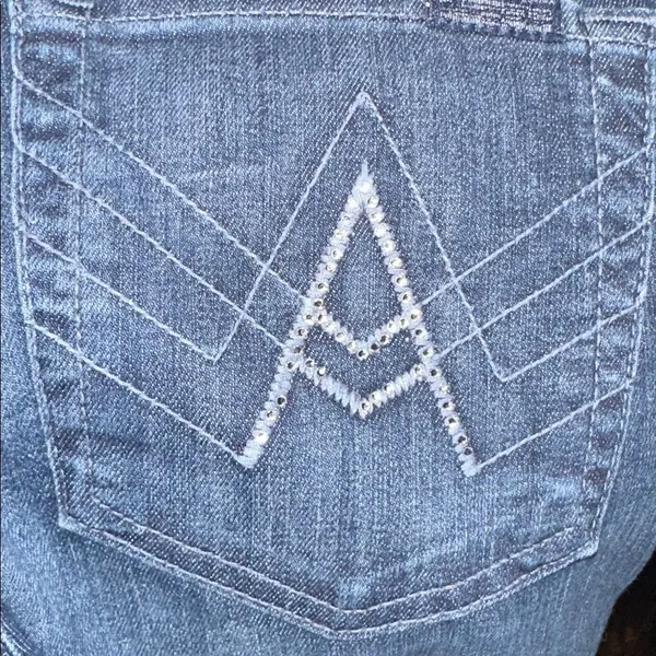 7 for All Mankind size 29 dark wash A pocket western jeans - Image 7
