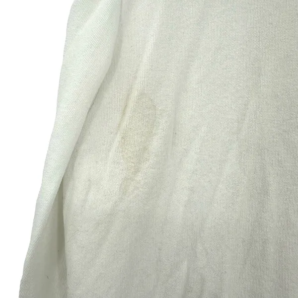 Lou & Grey Size XS Sweater White 3/4 Sleeve Asymmetrical Open Front‎ Cardigan - Image 4