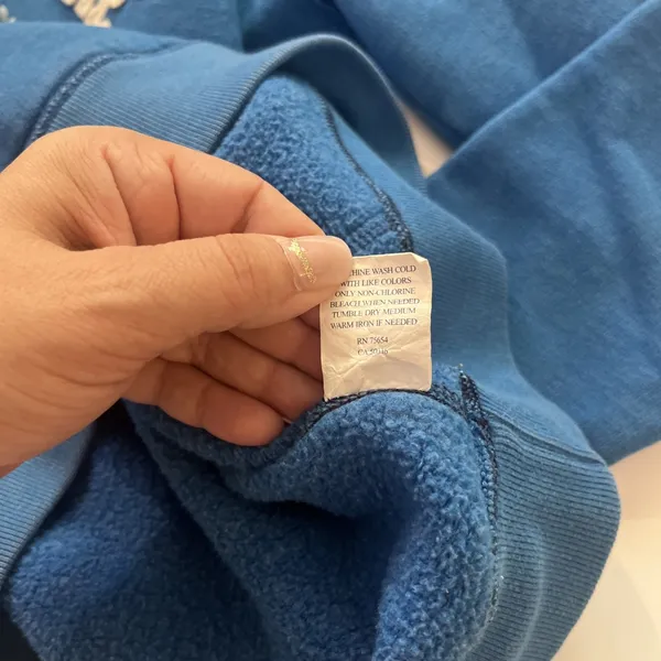 Y2K Large Abercrombie & Fitch Blue OG Hoodie - Image 9