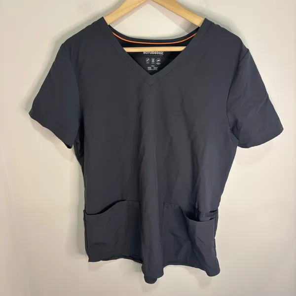 Scrubstar Premium Scrubwear V-Neck Top Pewter Gray Size Medium - Image 3