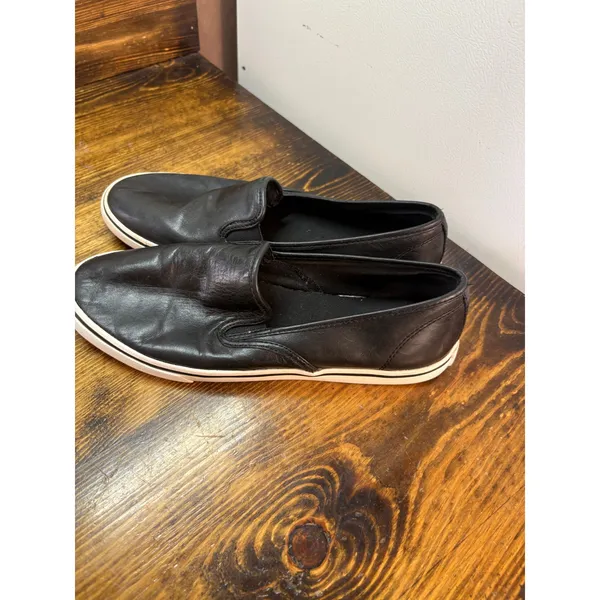 Lauren Ralph Lauren Black Slip On‎ Sneakers Size 9 - Image 2
