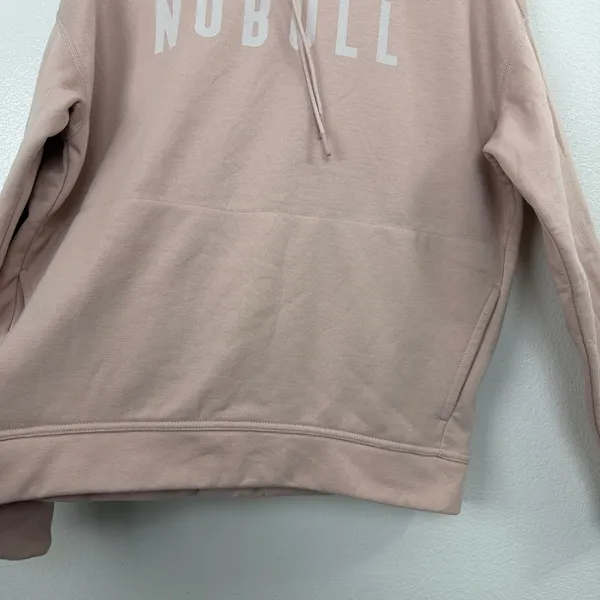 NOBULL Hoodie Womens Size Medium Pink Pullover Sweatshirt Activewear Workout - Image 4