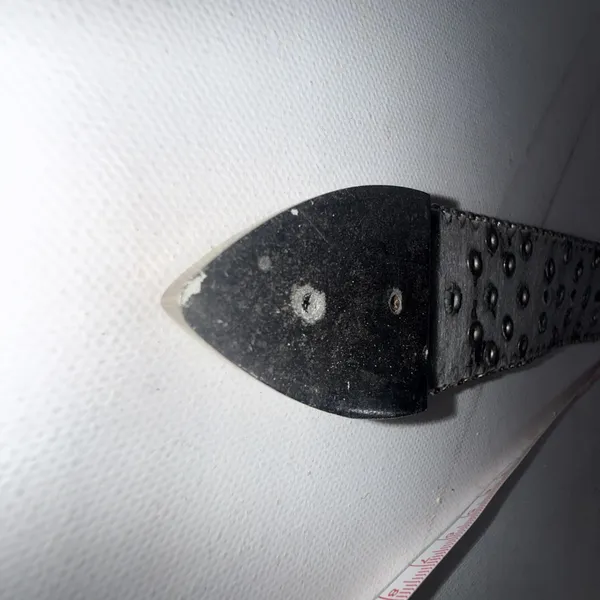 Vintage Chunky Y2K Studded Equestrian Western Boho Preppy Metal White Cross Belt - Image 12