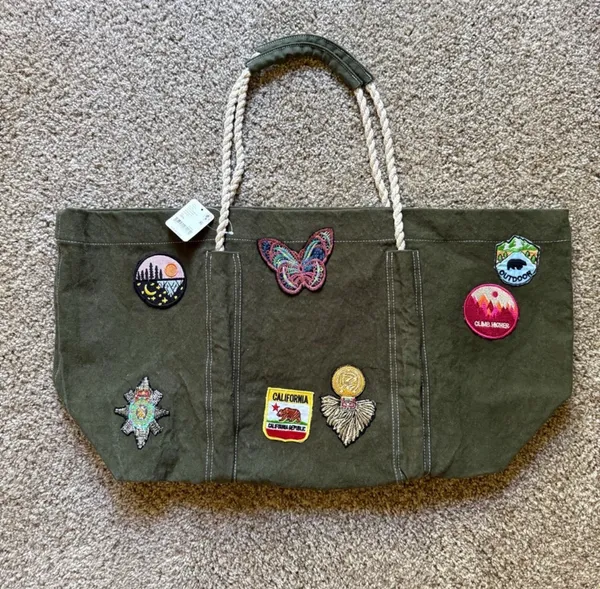 Free People Been There Badge Tote Bag NWT - Image 4