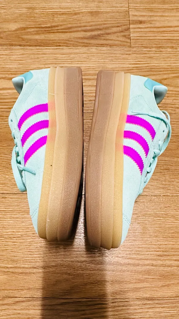 Adidas Gazelle Platform Bold Sneakers Mint Green Pink Gum Sole - Image 2