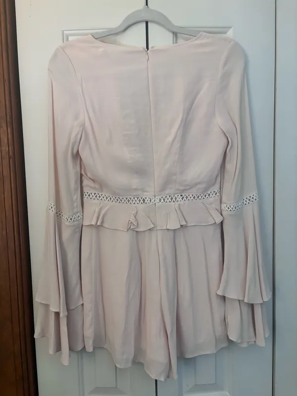 For Love & Lemons Pink Lace Romper - Image 7