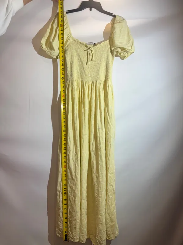 Anthropologie Solid & Striped Corinna Light Yellow Mini Dress Sleeveless Size XL - Image 6