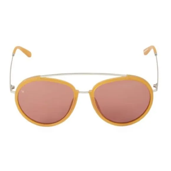 Smoke x Mirrors Viva 55mm Browline Aviator‎ Sunglasses in Matte Miel - Image 2