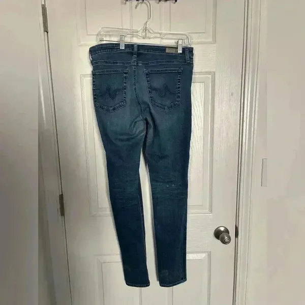 Adriano Goldschmied The Middi Mid Rise Legging Size 31 R. Medium Wash. - Image 4