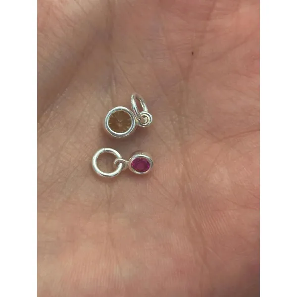 X322 silver plated 0.99g pendant charms tiny mini cute Gray - Image 3