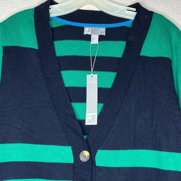 JcPenney Cashmere Blend Cardigan Sweater nwt - Image 3